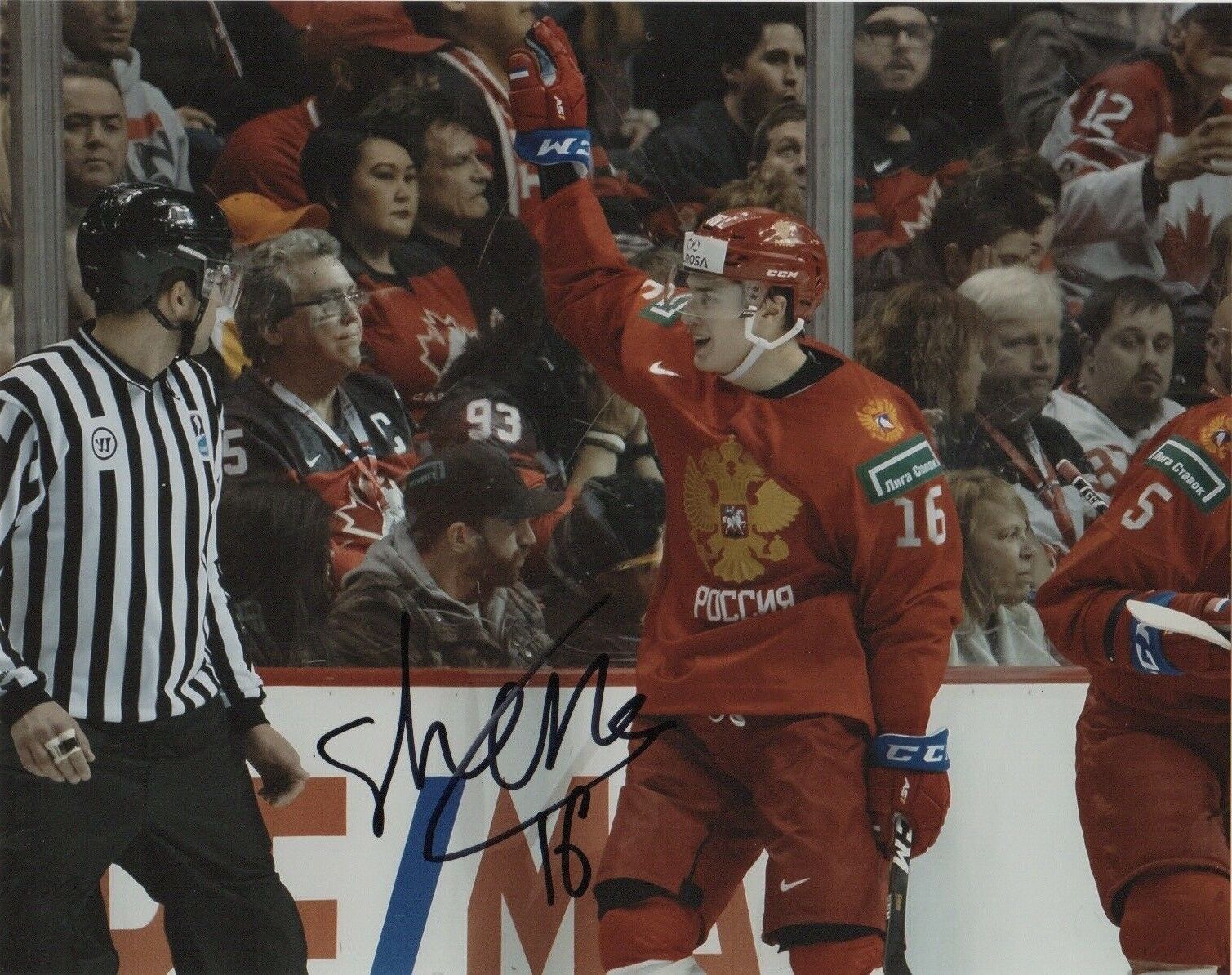 Russia Pavel Shen Autographed Signed 8x10 IIHF Photo Poster painting COA #5