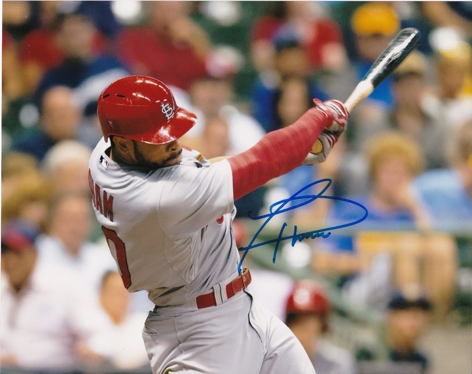 TOMMY PHAM ST. LOUIS CARDINALS ACTION SIGNED 8x10