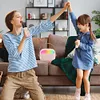 Mini Karaoke Machine Portable BT 5.3 Speaker with 2 Wireless Microphone(Blue)
