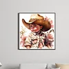 Diamond Painting-DIY Full Round Drill Western Cowboy Doll
