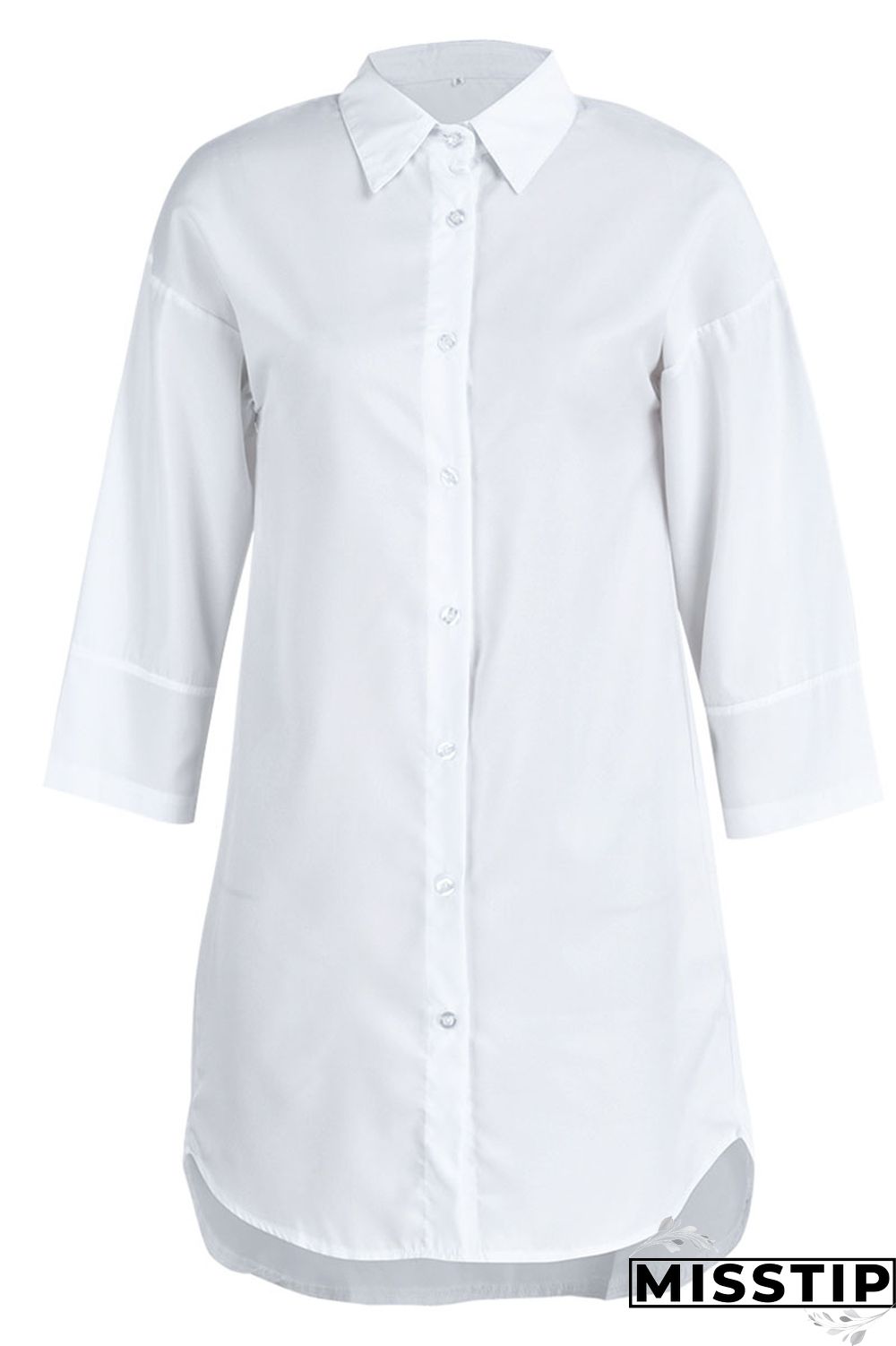 Green Casual Solid Patchwork Buckle Turndown Collar Shirt Dress Dresses