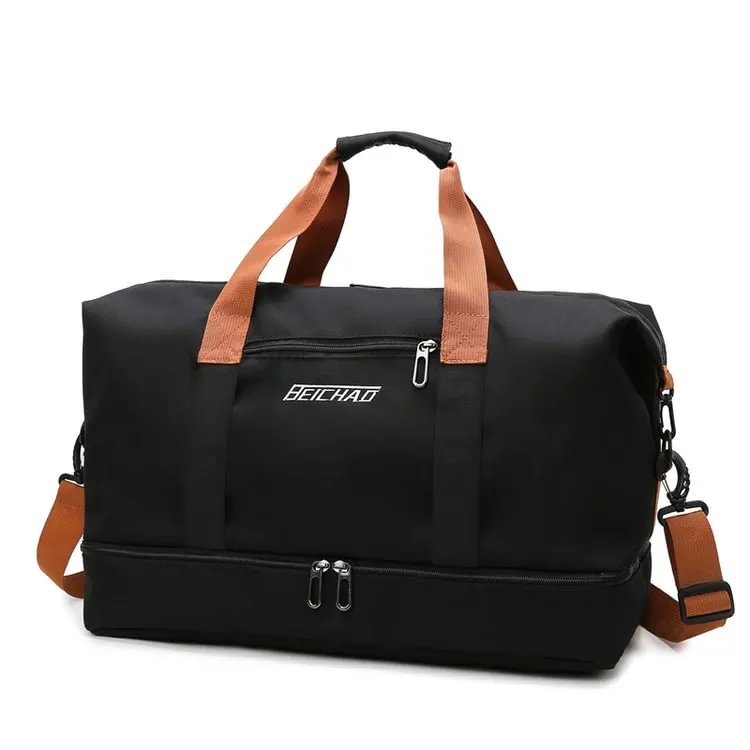 Unisex Large Capacity Travel Tote Bags Women Canvas Travel Handbag Men Sports Shoulder Bag Waterproof Travel Duffle Bag Foldable