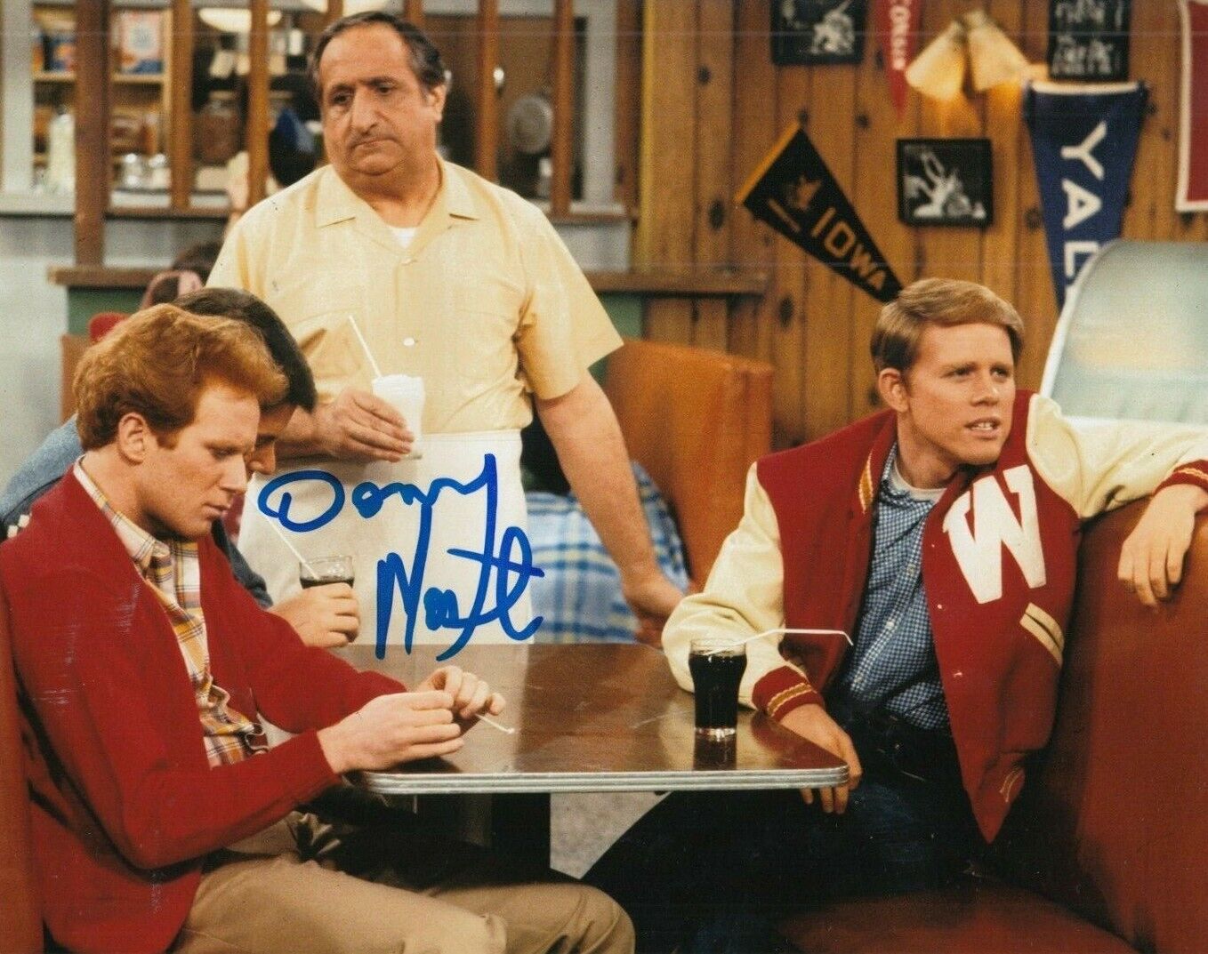 DON MOST signed (HAPPY DAYS) TV SHOW Star *Ralph Malph* 8X10 Photo Poster painting W/COA #5