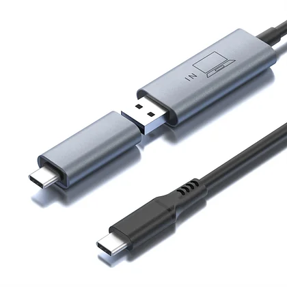 KEFEYA Q2 USB-C接続 2画面ディスプレイ シルバー 作業効率が大幅アップ！拡張ポータブルモニター「KEFEYA Q2」 モニター