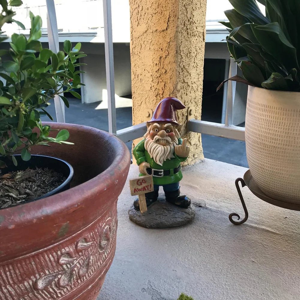 Garden Decorative Dwarf Model Resin Crafts Micro-Landscape Garden Statues