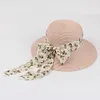 Gioiacombo&trade; Nuovo cappello da spiaggia in paglia con fiocco