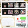 (US Local)6Pcs Birthday Cake DIY Diamond Painting Card Diamond Drawing Card for Friends