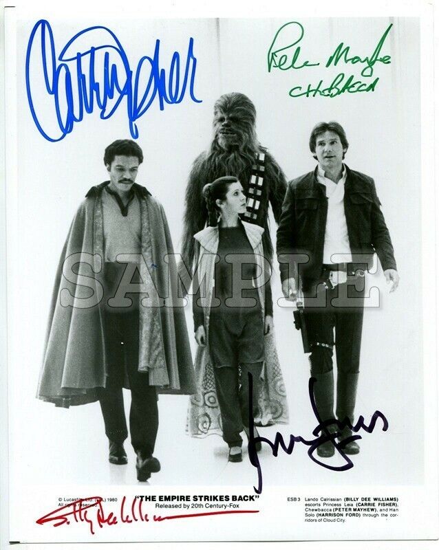 Star Wars Cast Signed 8x10 Photo Poster painting RP -  Shipping!!