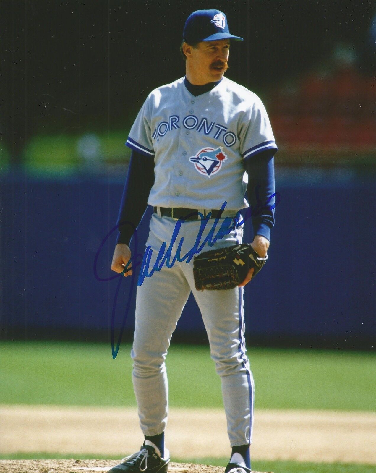 JACK MORRIS SIGNED TORONTO BLUE JAYS 8x10 Photo Poster painting w/PROOF