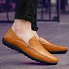 Gioiacombo&trade; Scarpe da uomo in pelle cucite a mano alla moda casual