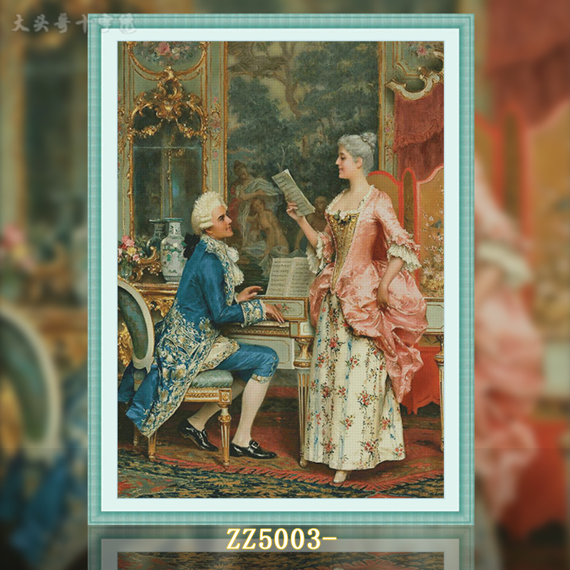 [ZZ5003-Oil Painting Singing Lesson]  Painting Fairy Cross Stitch