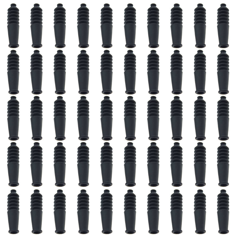 

50pcs Rubber Bicycle V Brake Hose Cycling Braking System Line Dust Cover, 501 Original