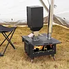 [US Local Warehouse] Portable Wood Burning Stove with Stainless Steel Construction Compact Tent Stove Chimney Pipes Included Firewood Stoves for Outdoor Heating & Cooking Ice Fishing Hunting