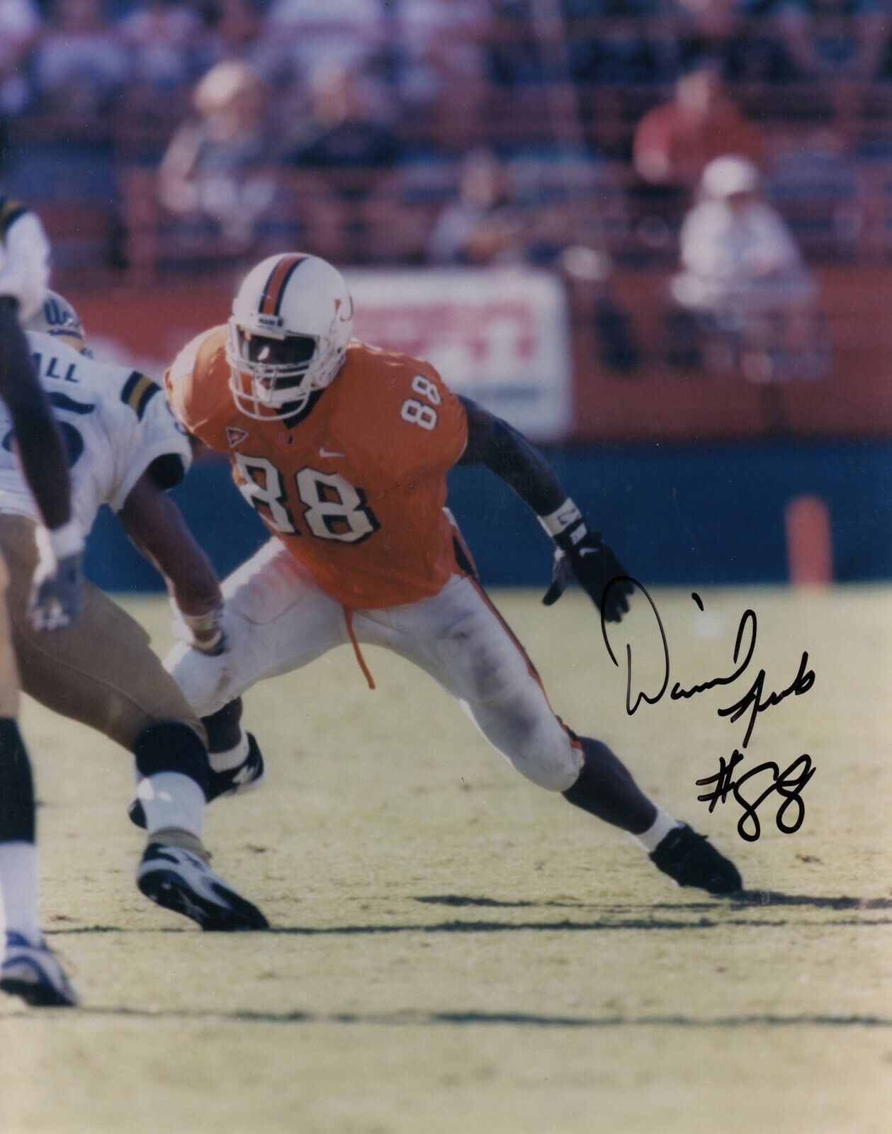 Daniel Bubba Franks #0 8x10 Signed Photo Poster painting w/ COA Miami Hurricanes 033119