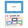 30PCS Colorful Reusable Diamond Painting Section Frame Release Film with Clear Window, Non-Stick Dust-Proof  Release Paper, Easy Peel Diamond Art Canvas Covers, DIY Diamond Painting Accessories for Adults