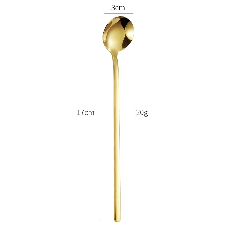 Casual Solid Color Stainless Steel Spoon