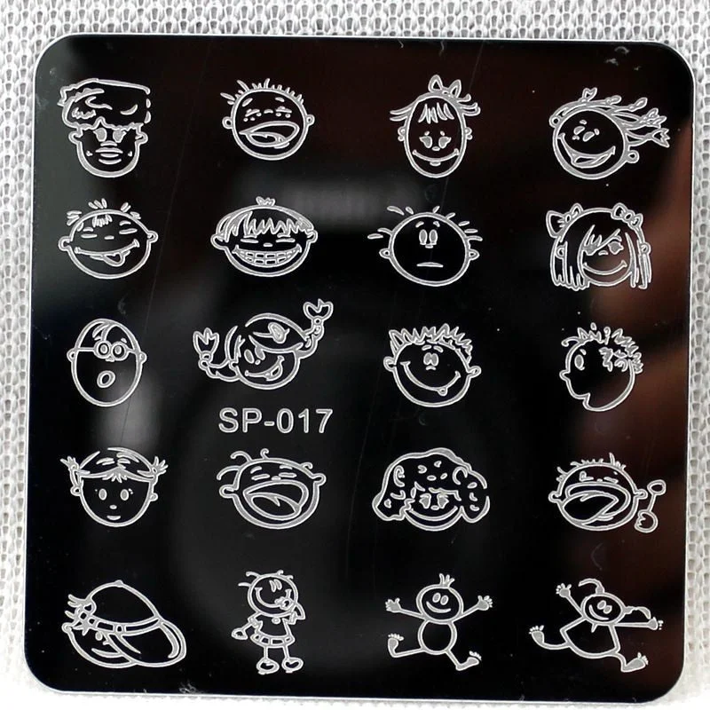 Nail Stamping Plates Cartoon Stamping Plate  SP Design Nail Art Image Plate Equipment Stamp Stamping Plates Manicure Template-Nail Inspo