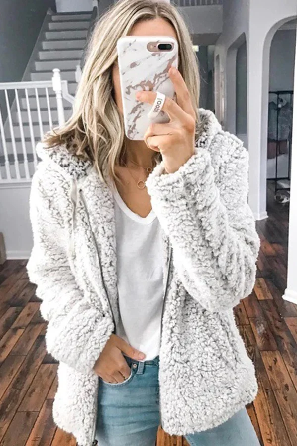 Hooded Wool Coat