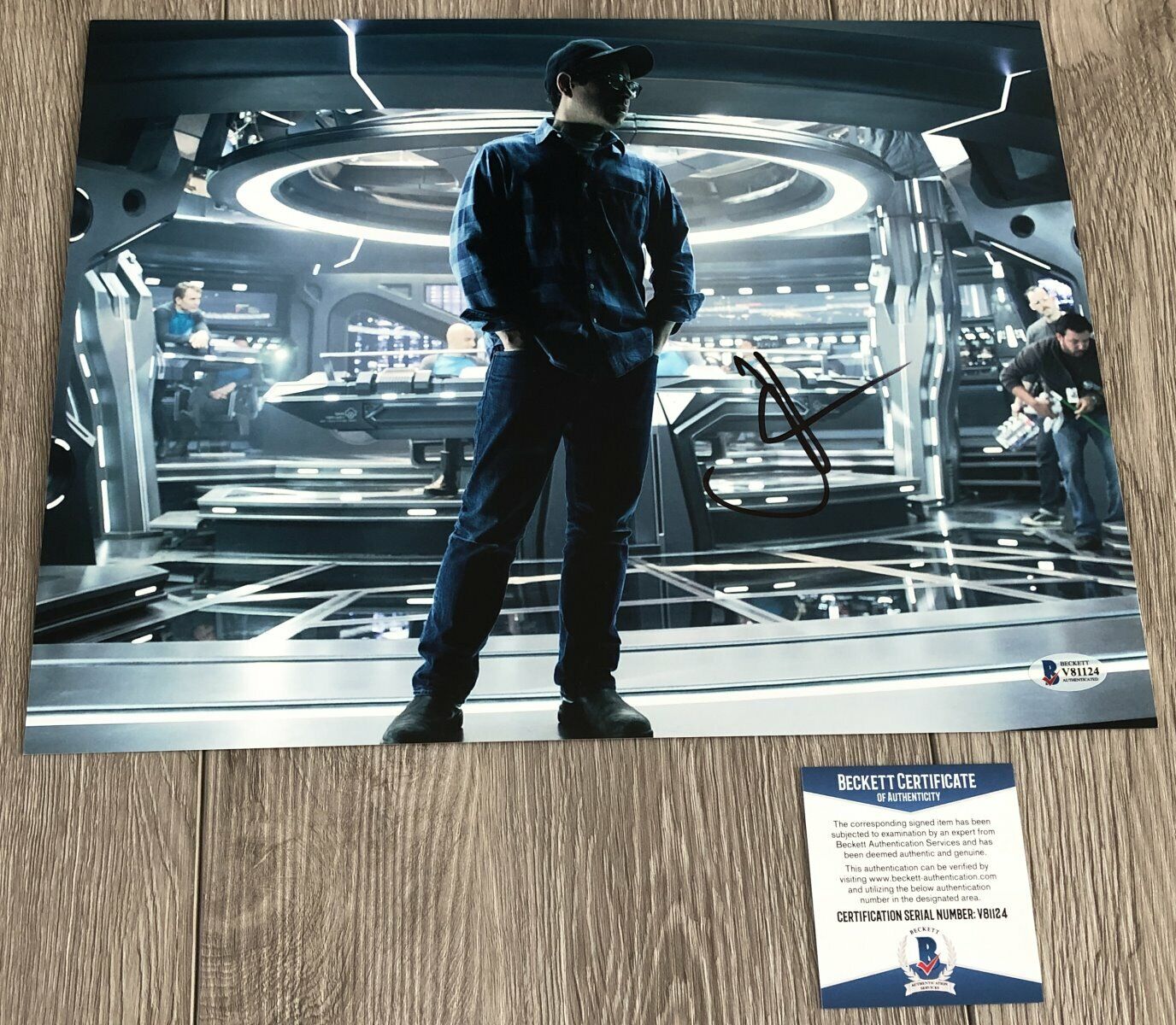 J.J. ABRAMS SIGNED STAR TREK INTO DARKNESS 11x14 Photo Poster painting w/EXACT PROOF BECKETT COA