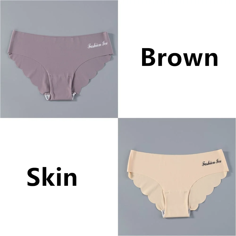 Seamless Women Pantys Girls Thongs Low Waisted Soft Woman Panties Briefs Fashion Solid Colors M-XL Sexy Underpants For Women New
