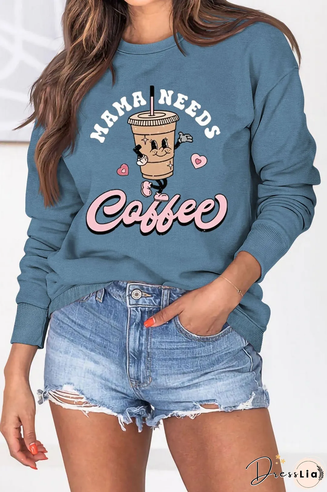 Mama Needs Coffee Graphic Sweatshirt