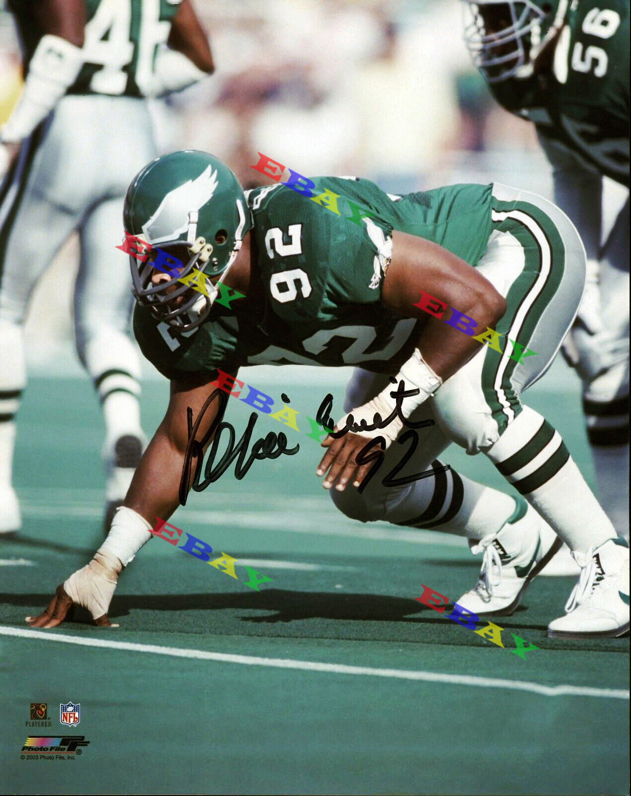 REGGIE WHITE Philadelphia Eagles Signed Autographed 8x10 Photo Poster painting Reprint