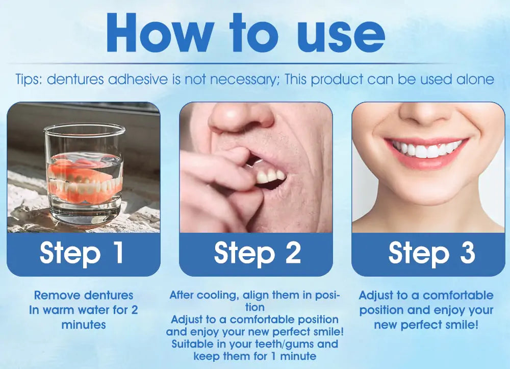 QIAWI™- Premium Custom Silicone Denture Set