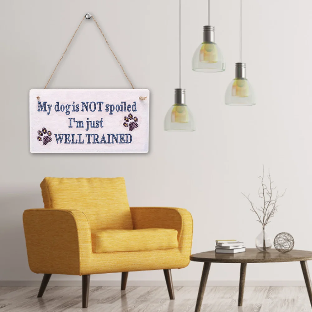 5D DIY Letters Part Special Drill Hanging Diamond Painting Decor