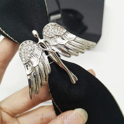 New Small Tie Men's and Women's Professional Dress Shirt Bow Tie Adult Children Accessories Luxury Rhinestone Bowtie 22CM / 28CM