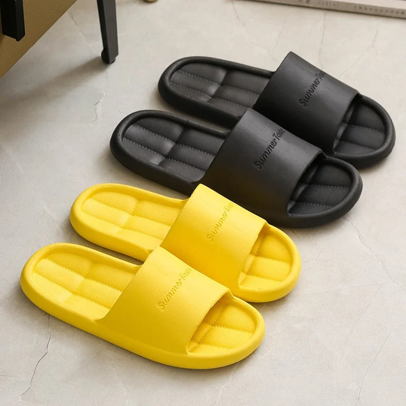 2022 Women Shoes Slippers For Home Men's EVA Non-Slip Flip Flops Couple Bathroom Casual Shoe Beach Indoor Sandals