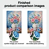 DIY Pearl Painting Hibiscus Vase for Home Decor with Frame(30x20cm)