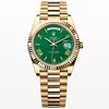 Rolex Day-Date m228238-0061 Yellow gold with Green Dial (Roman Numerals) President bracelet (40mm) Super Clone