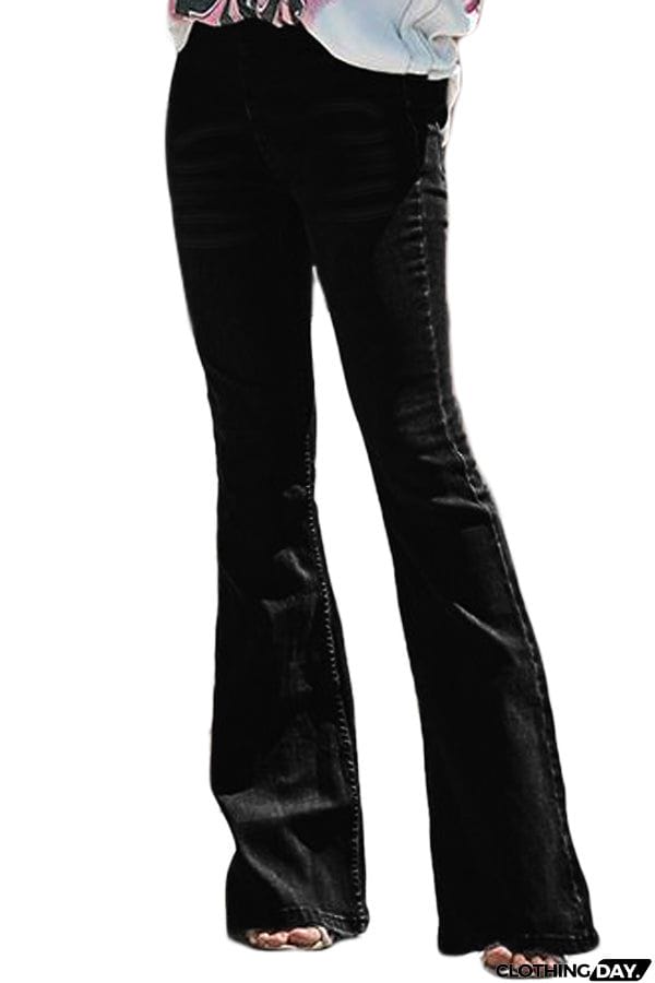 Wash Vintage Wide Leg Jeans