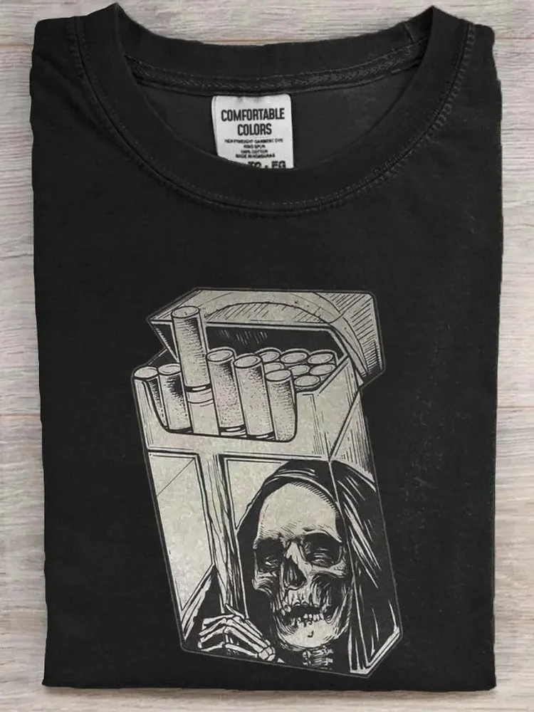 Teecade Teecade  Skull Cigarette T-shirt