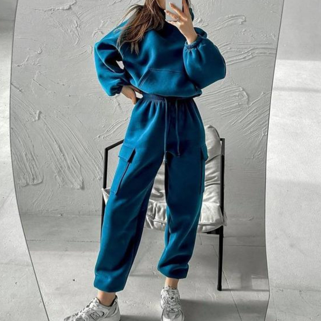 Women's Fashion Sports Casual Sweatshirt Set