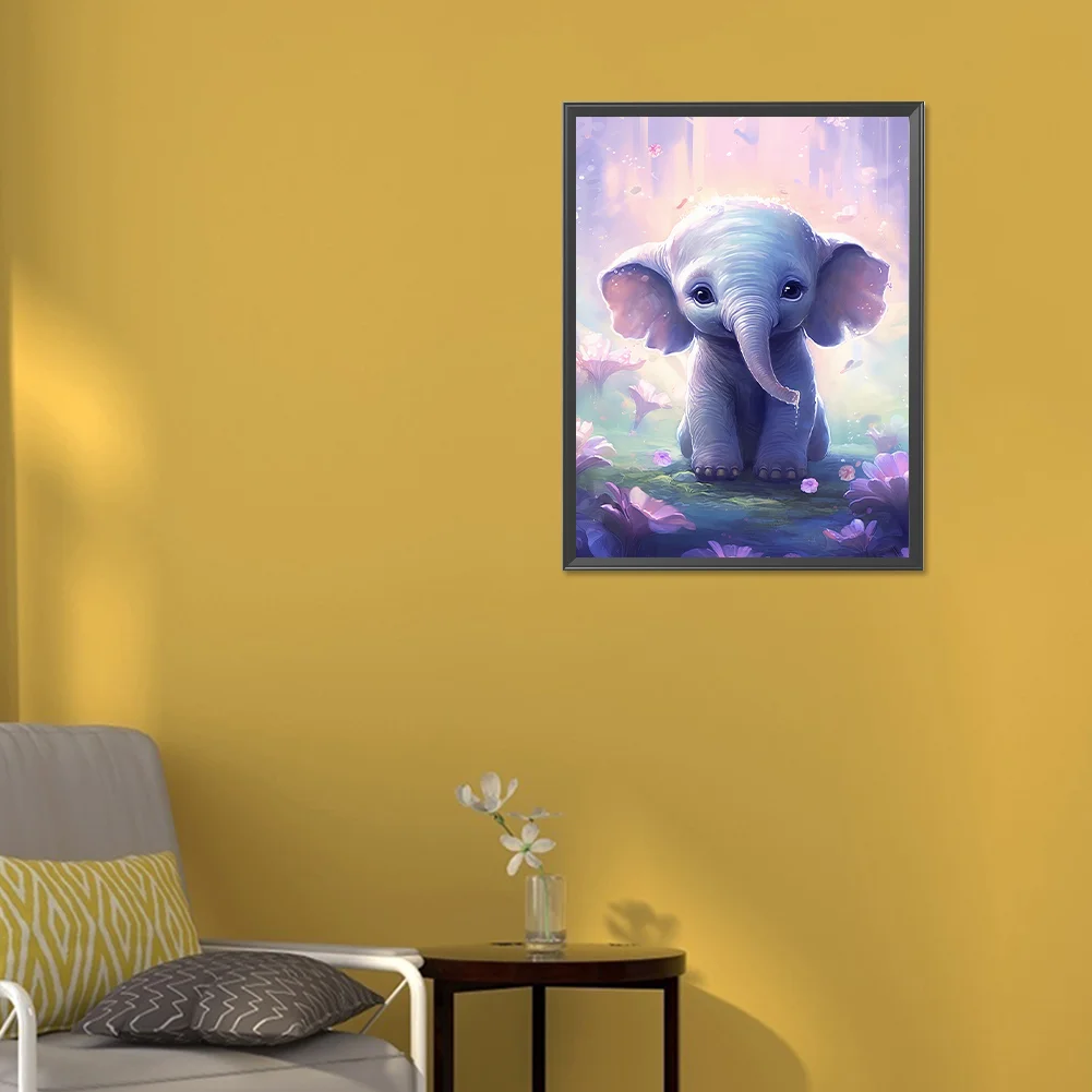 Diamond Painting - Full Round Drill - Elephant(Canvas|30*40cm)