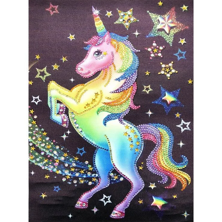Partial Special Shaped Diamond Painting Unicorn