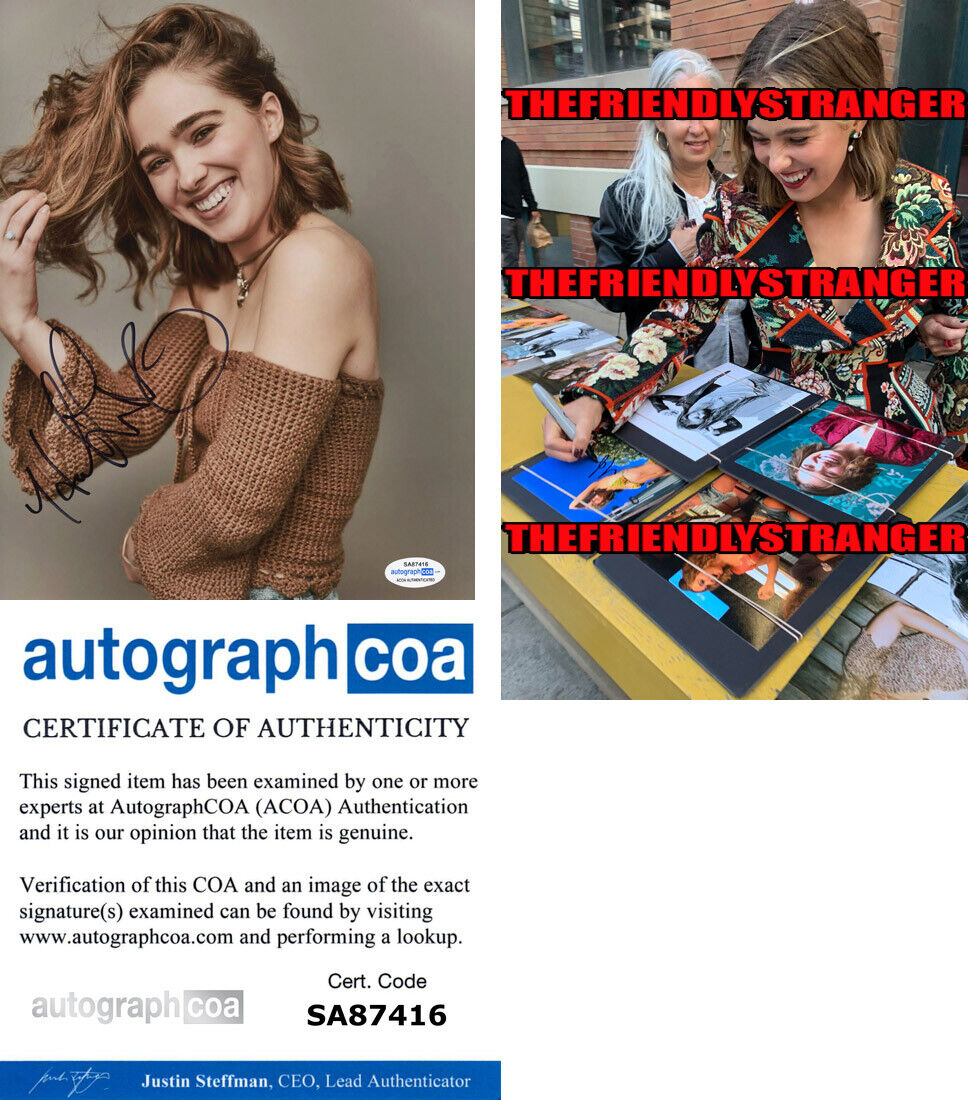 HALEY LU RICHARDSON signed Autographed 8X10 Photo Poster painting c PROOF - SEXY Hot ACOA COA