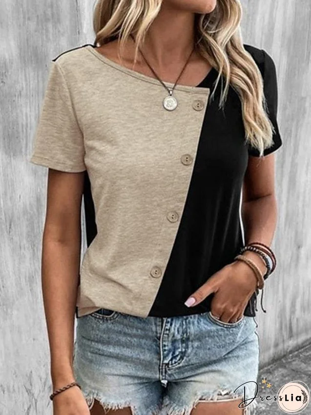 Comfortable V Neck Blouse