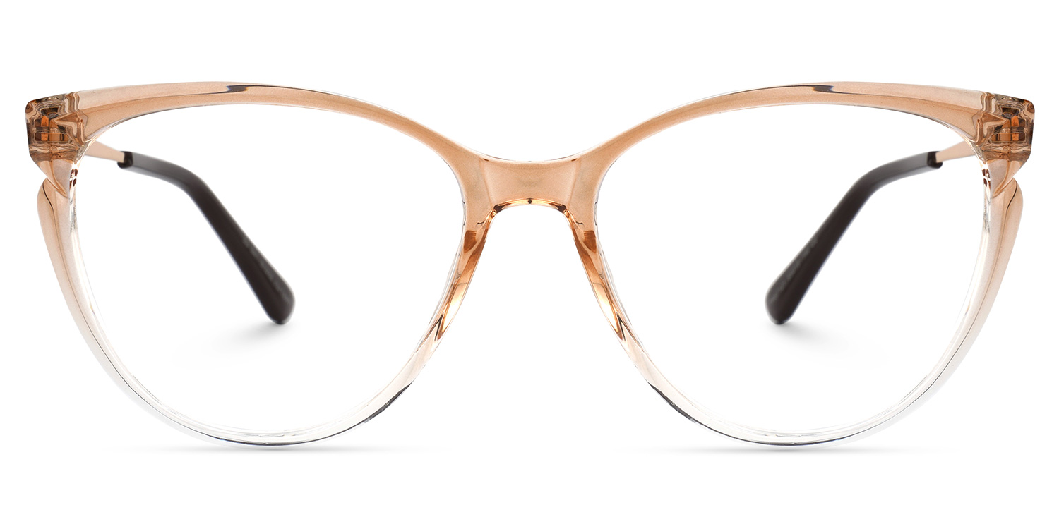 Sheila Orange Cateye Brille Orange