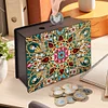 Mandala Butterfly Diamond Painting Money Saving Box Wooden Coin Bank Desktop Diamond Art Kits