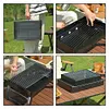 Stainless Steel Portable Folding BBQ Grill Small Smoker Charcoal Grill for Party