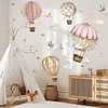 Hot Air Balloon Clouds Self Adhesive Wall Sticker Kids Room Decor
