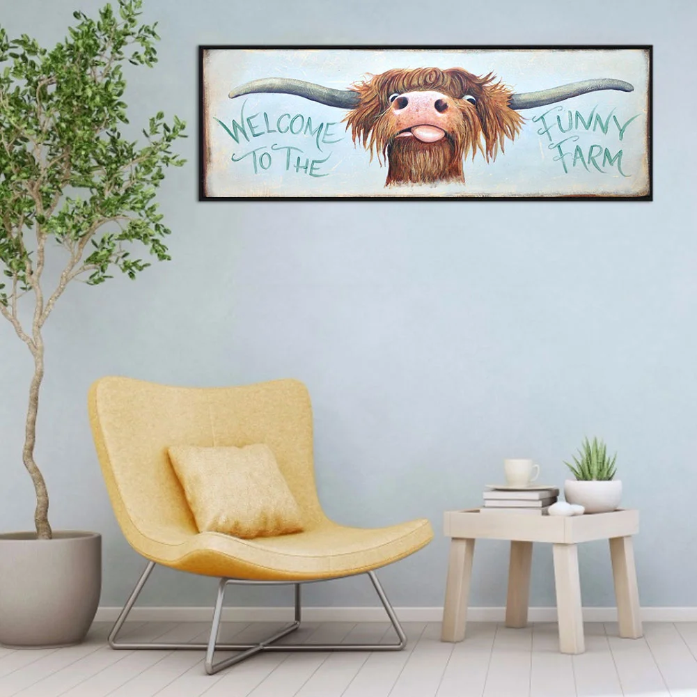 Diamond Painting - Full Round Drill - Fun Yak(80*30cm)