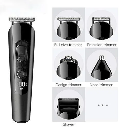5 In 1 Hair Grooming Kit USB Charging Cordless Hair Cutting Kit Set