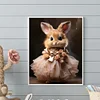 Diamond Painting -DIY Round Drill Dress Rabbit(40x50 CM)