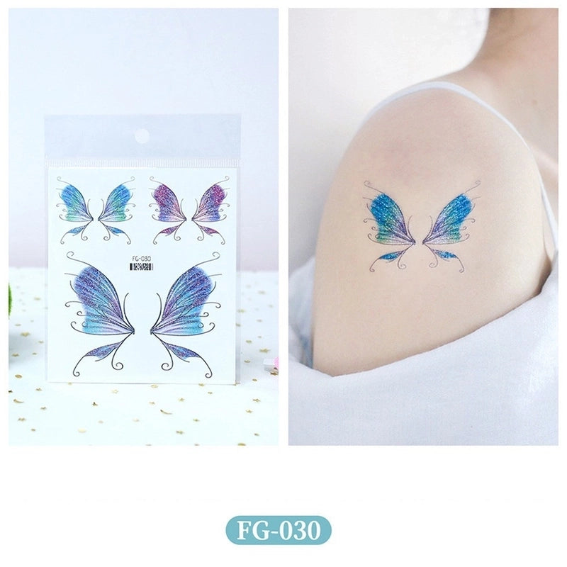 Lady Butterfly Pet Tattoos & Body Art 1 Piece