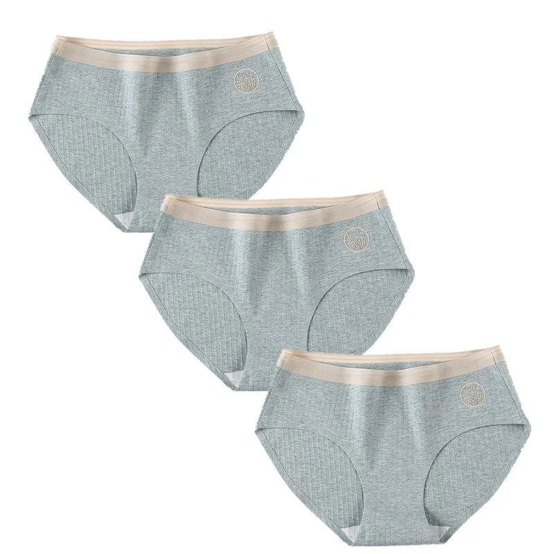 3 Pcs/Set Sexy Seamless Cotton Underwear Women Panty Soft Panties For Female Skin-friendly Panty Comfort Lingerie Women's Briefs
