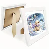 5D DIY Partial Special Shaped Drill Diamond Painting With Frame Kit Dog Decor 19.2x19.2cm