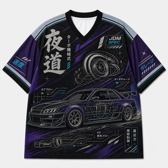 Techwear JDM Racing 011 SINGLE V1 Short Sleeve Jersey